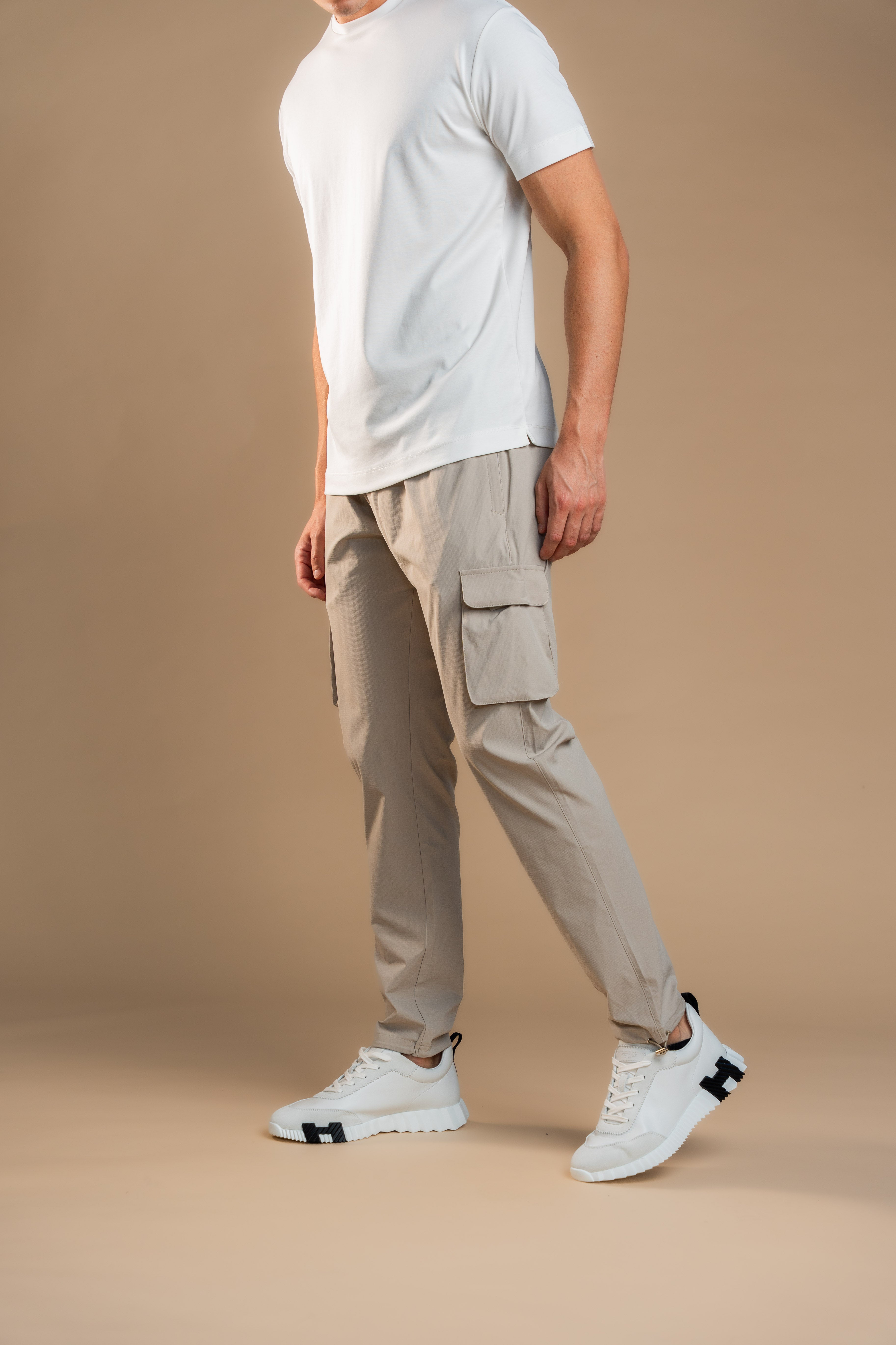 Cargo Tech Pants - Beige