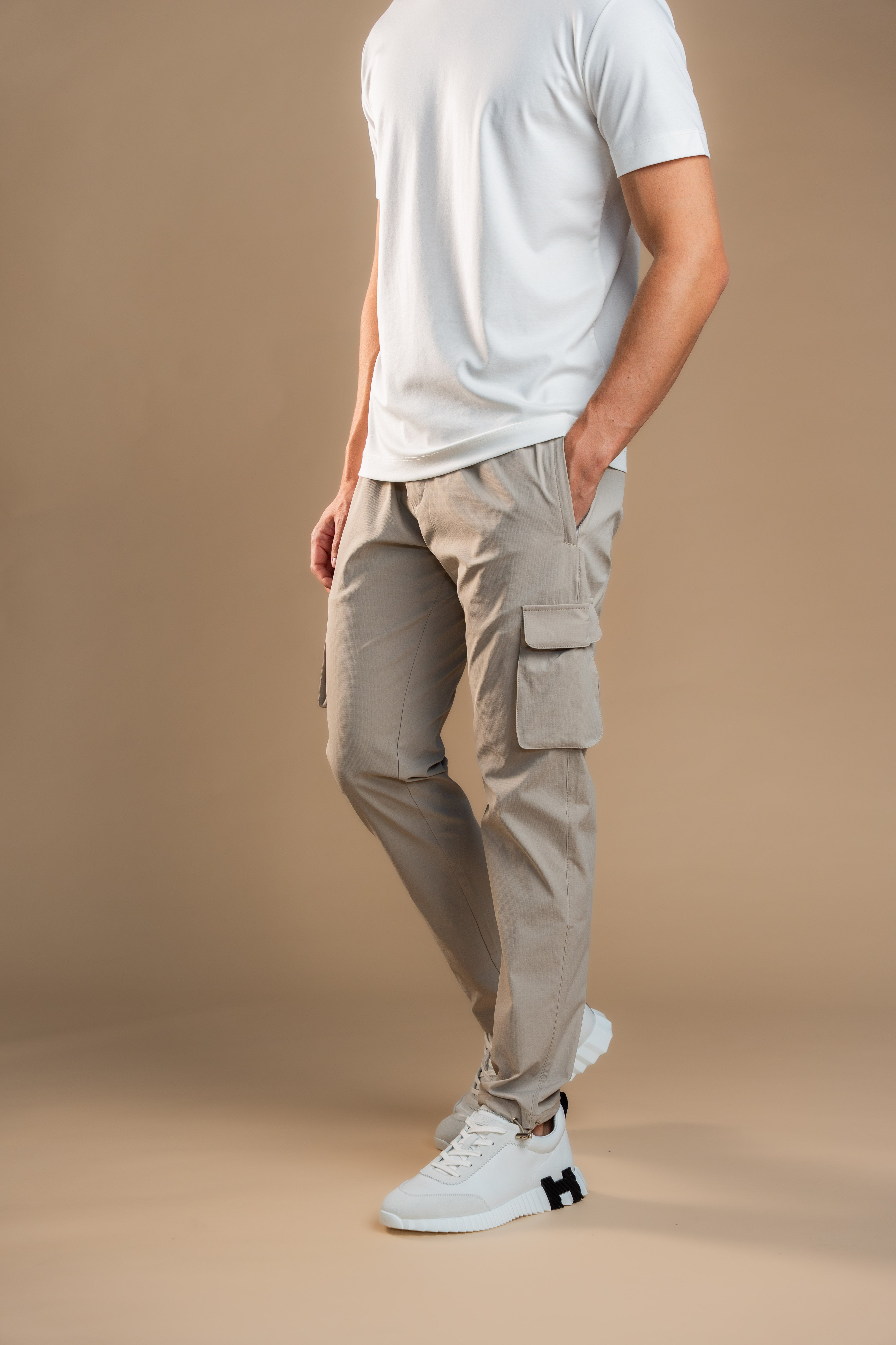 Cargo Tech Pants - Beige