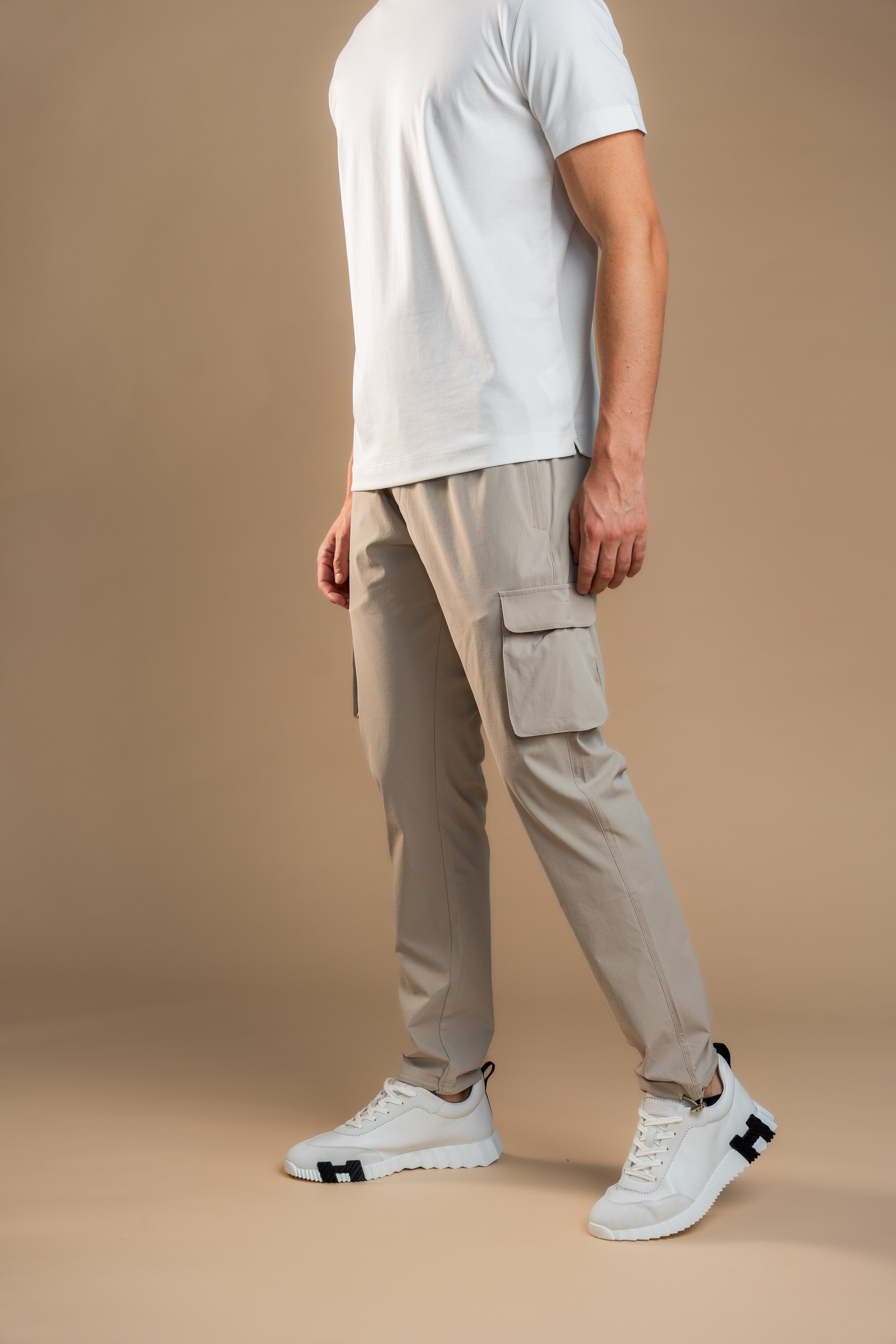 Cargo Tech Pants - Beige