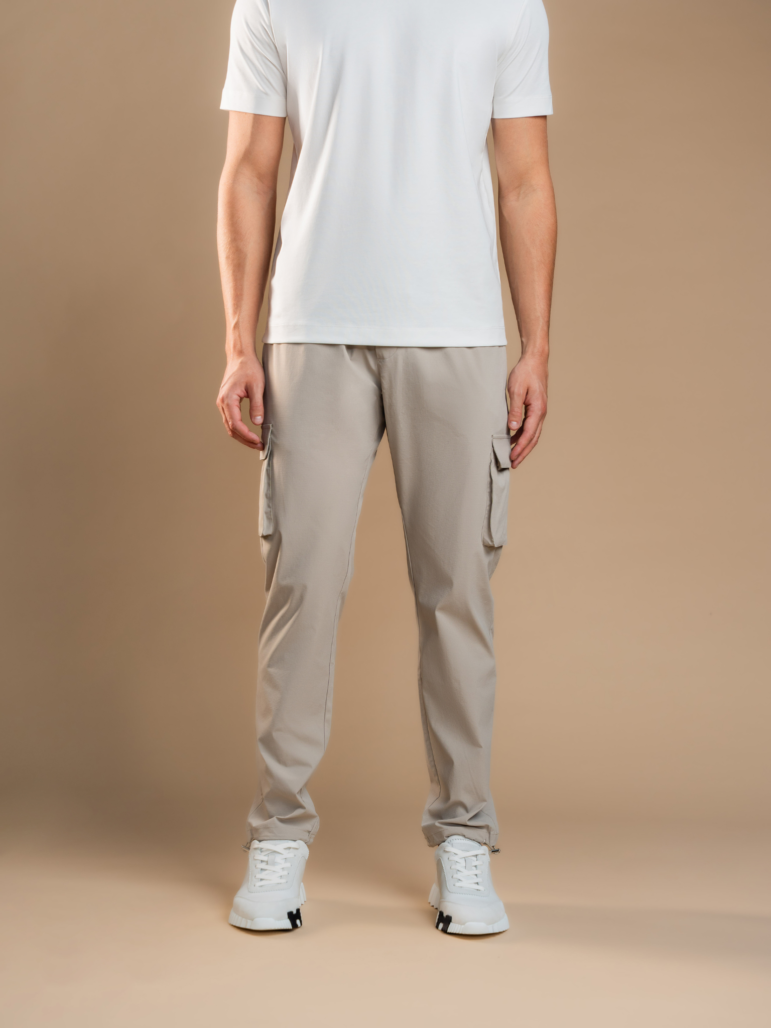 Cargo Tech Pants - Beige